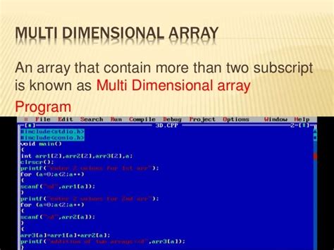 types  arrays