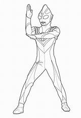 Ultraman Mewarnai Untuk sketch template