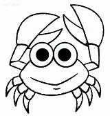 Crab Coloring Pages Kids Outline Drawing Cute Color Cool2bkids Cartoon Colouring Animal Printable Drawings Sheet Print Crabs Sea Small Spider sketch template