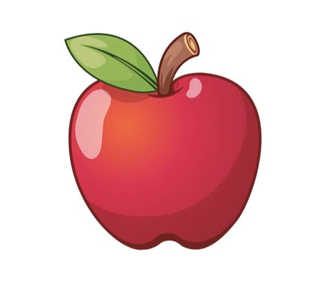 karikatur buah apel gambar mewarnai apel setelah buah apel