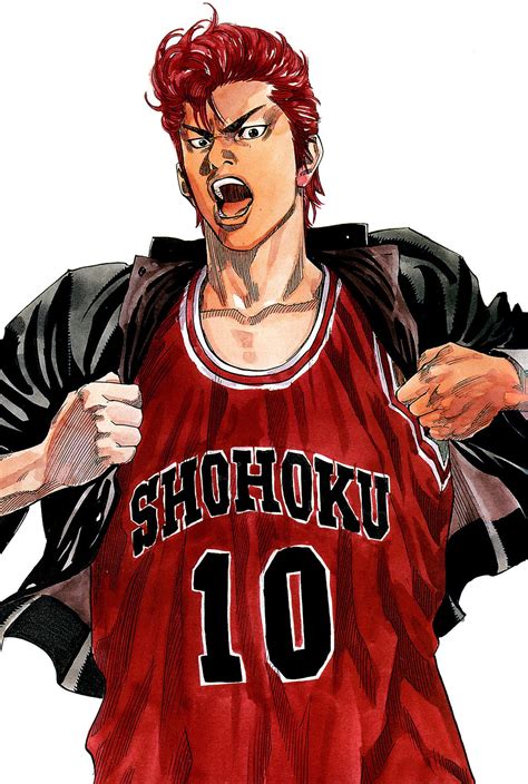 anime sports basketball slam dunk series hanamichi sakuragi character