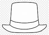 Hat Top Coloring Pages Clipart sketch template