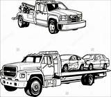 Tow Towing Flatbed Sheets Wrecker Rollback Chevy Adult 6x6 sketch template