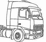 Vrachtwagens Kleurplaten Cabine sketch template
