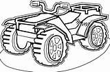 Pages Coloring Atv Wheeler Color sketch template