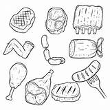 Meat Drawing Getdrawings sketch template