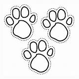 Paw Coloring Print Clues Blues Pages sketch template