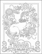 Coloring Unicorn Pages Adults Dover Adult Haven Creative Color Printable Book Publications Colouring Unicorns Stamping Hard Mandala Welcome Pretty Craftgossip sketch template