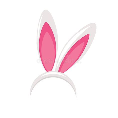 easter bunny ears mask vector illustration stock vector illustration
