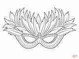 Mardi Gras Venetian Masks Sheets sketch template