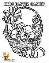 Coloring Easter Basket Pages Egg Baskets Popular Library sketch template