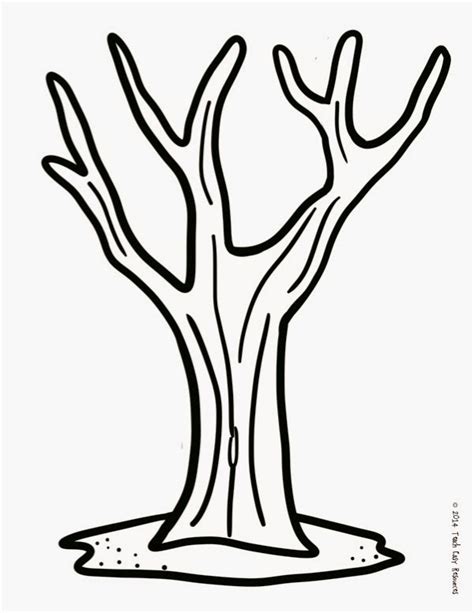 tree trunk coloring page sketch coloring page