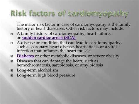 ppt cardiomyopathy causes symptoms types diagnosis