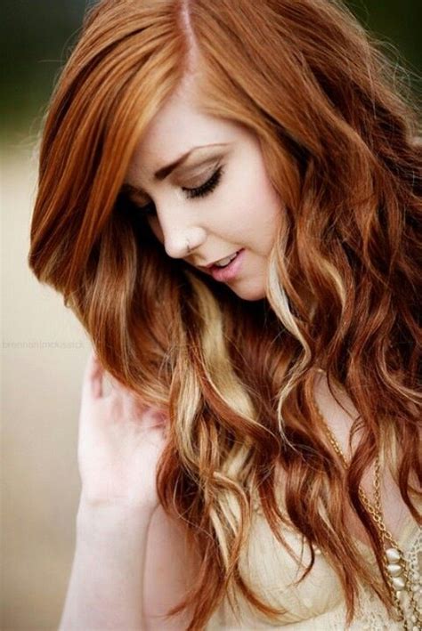 red hair with blonde peek a boo highlights 2 luscious locks hair colors pinterest red