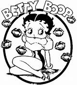 Betty Boop Coloring Pages Kissing Kids Color Printable Children Desicomments Adult Funny Coloriages Coloriage Kiss Stress Cartoon Entries Justcolor sketch template