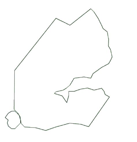 Map Of Djibouti Terrain Area And Outline Maps Of Djibouti