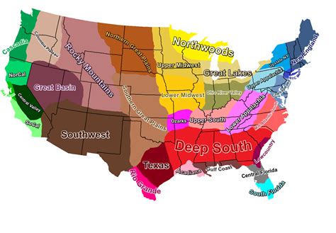 united states cultural regions map   rmaps
