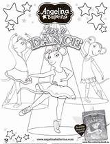 Coloring Ballerina Angelina Pages Printable Book Dance Dvd Everfreecoloring sketch template
