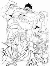 Thanos Defeated Tsgos Villains Superhero Xcolorings sketch template