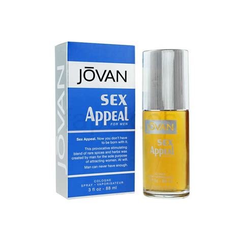 jovan sex appeal for men eau de cologne 88ml
