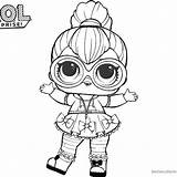 Lol Dolls Qt Printable Bettercoloring Lil Cosmic Colouring sketch template