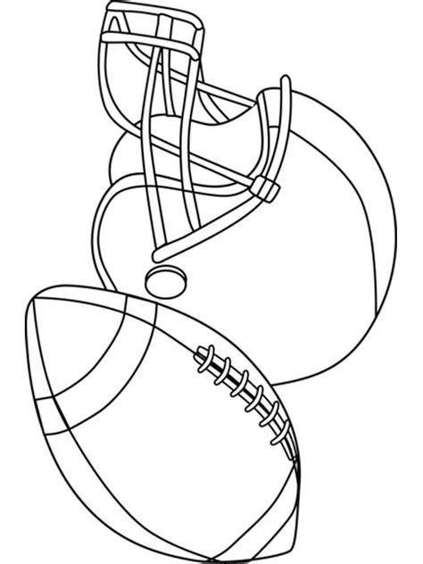 football helmet coloring pages