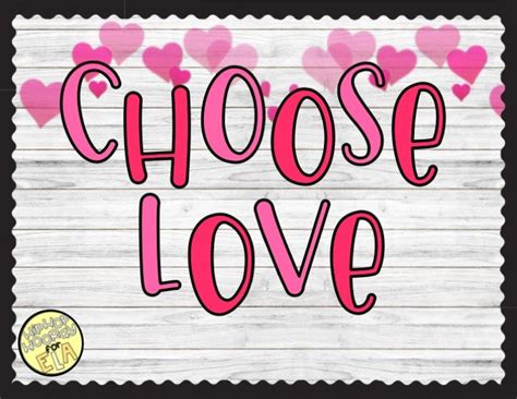 choose love valentine s day bulletin board for all ages