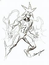 Electro Spiderman Bagley Gearon sketch template