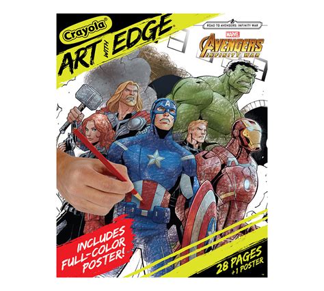 crayola art  edge marvel avengers coloring pages infinity war
