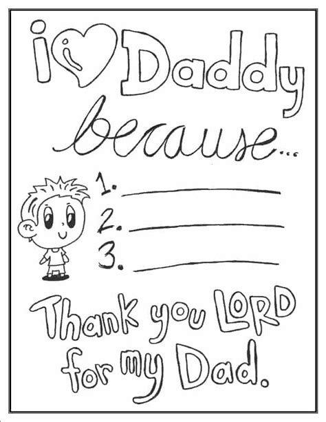 fathers day coloring pages   easy print