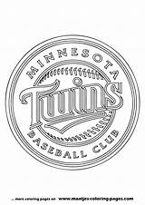 Coloring Pages Minnesota Twins Mlb Browser Window Print sketch template