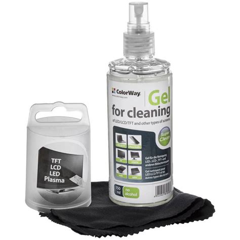 colorway cleaning gel  microfiber cloth  screens cw