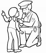 Police Coloring Officer Pages Drawing Guard Security Kids Policeman Clipart Cop Draw Printable Easy Swat Man Book Clip Colouring Library sketch template