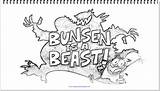 Coloring Bunsen Plus Google Twitter Beast sketch template
