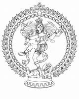 Nataraja Shiva Storytime Ioga Dancer Crianças sketch template