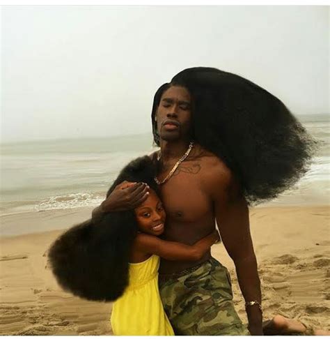 father and daughter s amazing natural hair photos that has got people talking