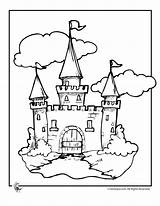 Drawing Castle Medieval Coloring Pages Castles Getdrawings sketch template