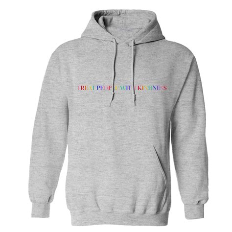 treat people  kindness hoodie grey harry styles official store