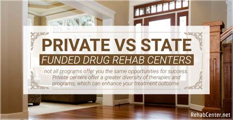 private vs state funded drug rehab centers