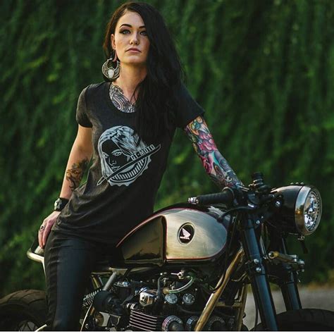 overboldmotorco cafe racer girl biker girl motorcycle girl