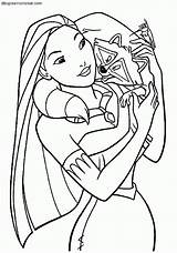 Pocahontas Jugando sketch template