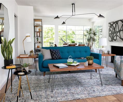 furniture ideas  elegant mid century modern living room decor