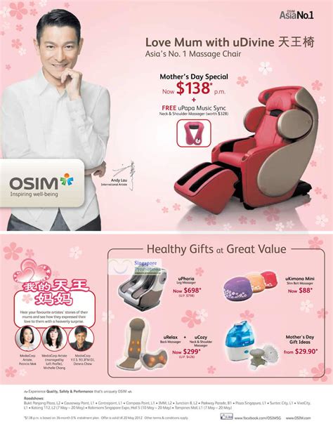 osim    osim massager mothers day gift offers     singpromoscom