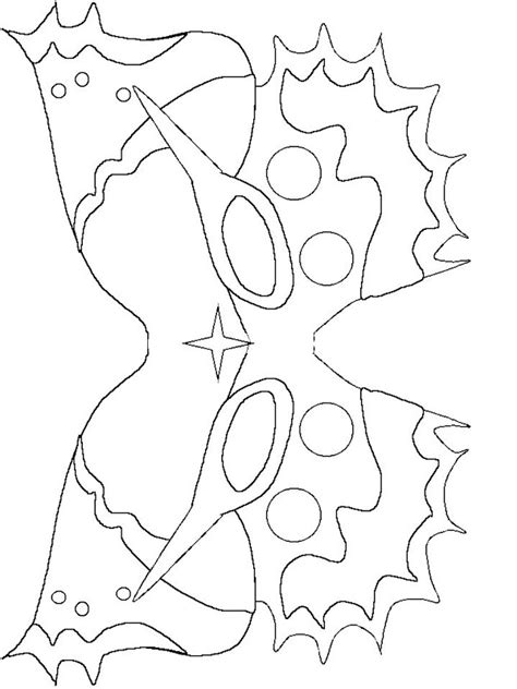 carnival mask coloring pages