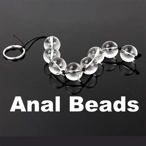 4 sizes set glass anal beads vaginal balls anal plug butt sex toys
