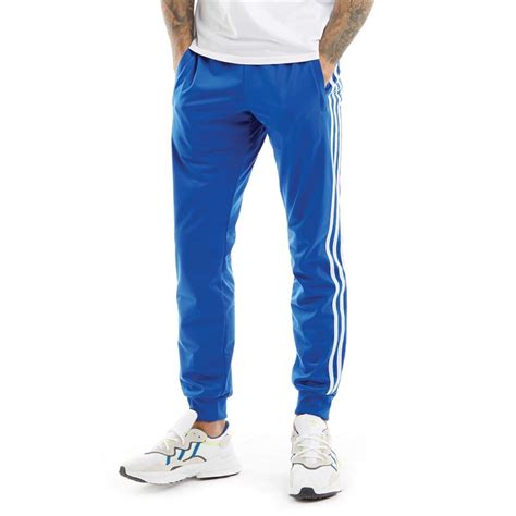 buy adidas originals mens  stripes tracksuit bottoms royal bluehalo blue
