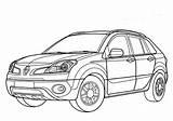 Renault Koleos Coloring Pages Printable Vel Satis Categories Cars sketch template