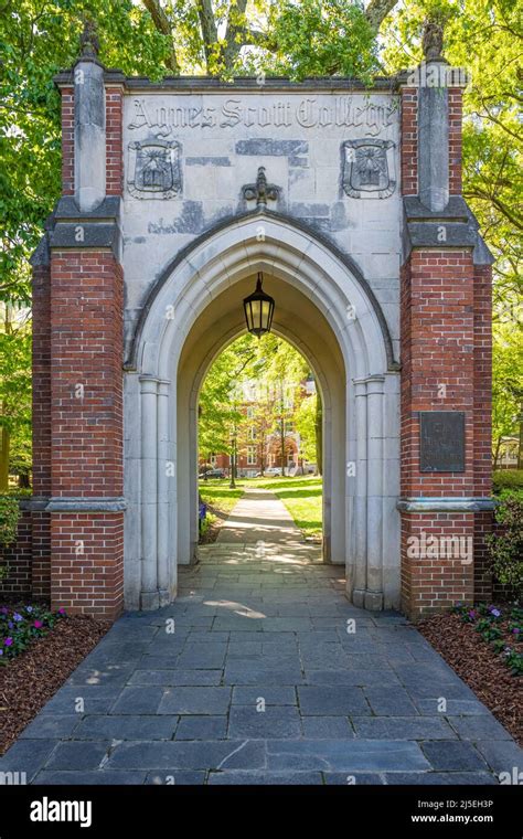campus entrance arch  agnes scott college  private womens college