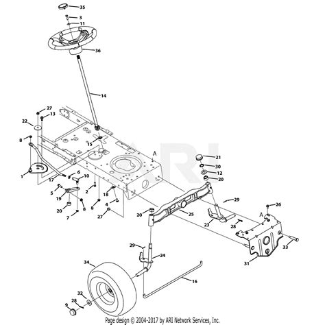troy bilt bxkt horse  parts diagram  steering front axle