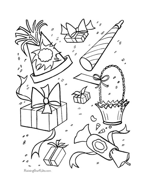 coloring pages birthday party decorations coloring pages